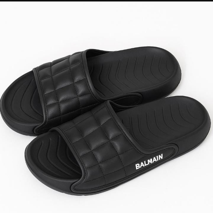 Men's Casual EVA Slide Slippers-Balmain Black